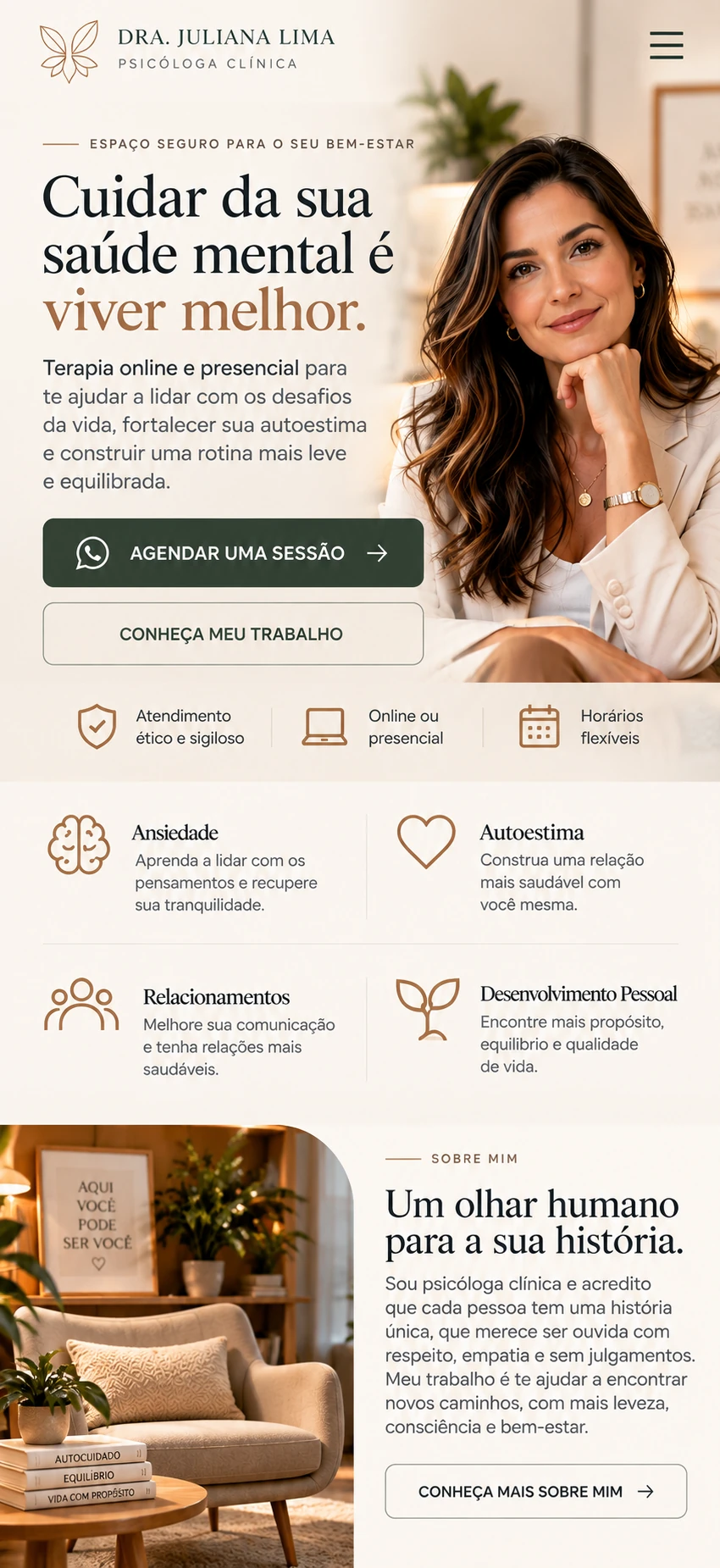 Landing page para psicóloga